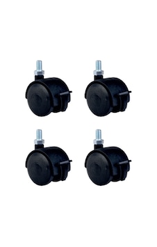 Büyük Plastik Vidalı Frenli - 50mm Hks129 - 4 Adet Abanoz Büyük Plastik Vidalı Frenli - 50mm Hks129 - 4 Adet Abanoz
