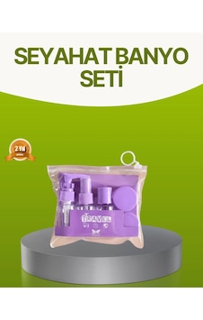 Mey İthalat Seyahat Banyo Seti 5 Parça Şeffaf Taşıma Çantalı 30 Ml - Mey İthalat Seyahat Banyo Seti 5 Parça Şeffaf Taşıma Çantalı 30 Ml -