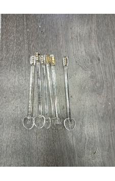 El Yapımı Cam Çay Kaşığı Sarı Taşlı 12 Adet El Yapımı Cam Çay Kaşığı Sarı Taşlı 12 Adet