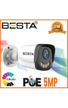 Ip Poe Bt-1241 5mp Warm Led Güvenlik Kamerası Ip Poe Bt-1241 5mp Warm Led Güvenlik Kamerası