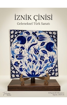 Geleneksel El Yapımı Çini Karo Tablo 20x20 Cm 1 Adet Geleneksel El Yapımı Çini Karo Tablo 20x20 Cm 1 Adet