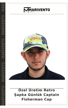 Marivento Özel Üretim Retro Şapka Günlük Captain Fisherman Cap Camo Red Marivento Özel Üretim Retro Şapka Günlük Captain Fisherman Cap Camo Red