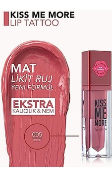 Kiss Me More Yüksek Pigmentli & Mat Bitişli Nemlendirici Likit Ruj 0