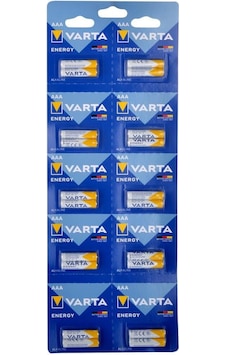 Varta 4103229482 Energy Aaa Alkalin İnce Kalem Pil 20li Kartela Varta 4103229482 Energy Aaa Alkalin İnce Kalem Pil 20li Kartela