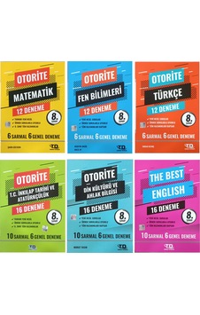 Tandem Yayınları Otorite 8. Sınıf Matematik Fen Türkçe İnkılap Din İngilizce Deneme Seti Tandem Yayınları Otorite 8. Sınıf Matematik Fen Türkçe İnkılap Din İngilizce Deneme Seti