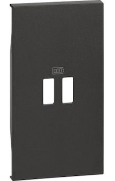 Bticino - Usb Şarj Prizi İçin Kapak, 2m, Siyah