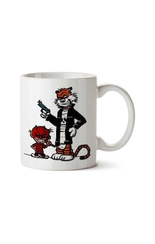 Duo Vigilantes Calvin And Hobbes Daredevil And Punisher İki Tarafı Baskılı Kupa Bardak Çok Renkli Duo Vigilantes Calvin And Hobbes Daredevil And Punisher İki Tarafı Baskılı Kupa Bardak Çok Renkli