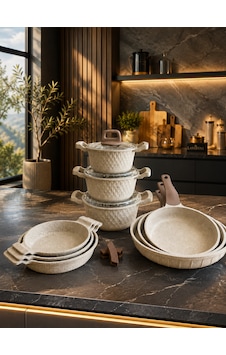 Obsidyen Prestige Mega Set 12 Parça Döküm Granit Tencere Tava Ve Sahan Seti 16-18-20 Cm Tencere 18-20-22 Cm Sahan 20-24-28 Cm Tava Cappuccino Kahverengi Obsidyen Prestige Mega Set 12 Parça Döküm Granit Tencere Tava Ve Sahan Seti 16-18-20 Cm Tencere 18-20-22 Cm Sahan 20-24-28 Cm Tava Cappuccino Kahverengi