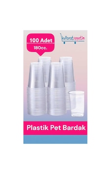 Plastik Pet Bardak Otomat Bardağı 180 Cc 100 Adet Renksiz Plastik Pet Bardak Otomat Bardağı 180 Cc 100 Adet Renksiz