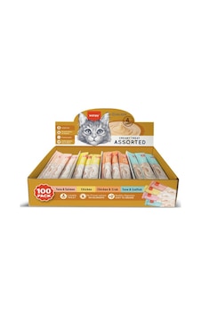 4 Lezzet Karışık Krema Kedi Ödülü 100 14gr 4 Lezzet Karışık Krema Kedi Ödülü 100 14gr