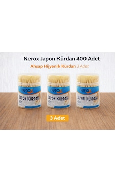 Nerox Japon Kürdan 400 Adet Ahşap Hijyenik Kürdan 3 Adet Nerox Japon Kürdan 400 Adet Ahşap Hijyenik Kürdan 3 Adet