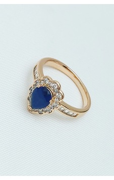 Altın Kaplama Vip Seri Xuping Lacivert Damla Taşlı Elmas Montür Tek Taş Yüzük Rose Gold Altın Kaplama Vip Seri Xuping Lacivert Damla Taşlı Elmas Montür Tek Taş Yüzük Rose Gold