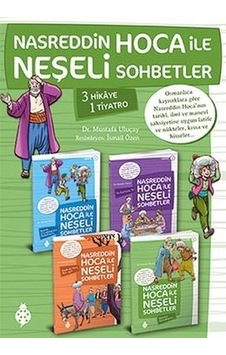 Nasreddin Hoca ile Neşeli Sohbetler Seti 4 Kitap Takım - Mustafa Uluçay - Uğurböceği