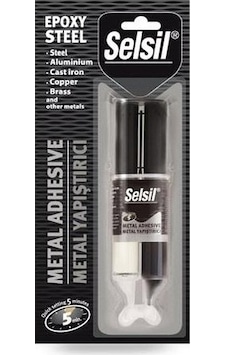 Selsil Enjektör 5 Dakika Epoksi Metal Yapıştırıcı 28 GR Selsil Enjektör 5 Dakika Epoksi Metal Yapıştırıcı 28 GR