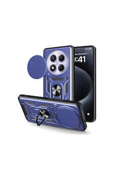 Xiaomi Redmi Note 14 Pro 4g Kılıf Magnetik Standlı Kamera Korumalı Zore Sürgülü Vega Kapak