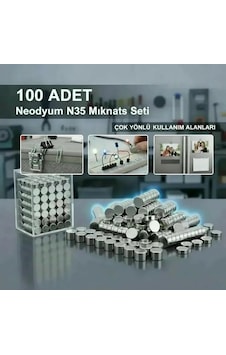 100 Lü 8x3mm Yuvarlak Neodyum Mıknatıs Lisinya 100 Lü 8x3mm Yuvarlak Neodyum Mıknatıs Lisinya