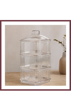 Storeşahin Kare Mika Kristal Şekerlik Shn0720 Storeşahin Kare Mika Kristal Şekerlik Shn0720