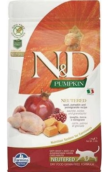 N&d Pumpkin Balkabaklı Bıldırcınlı Narlı Tahılsız Kısırlaştırılmış Kedi Maması 1,5 Kg N&d Pumpkin Balkabaklı Bıldırcınlı Narlı Tahılsız Kısırlaştırılmış Kedi Maması 1,5 Kg