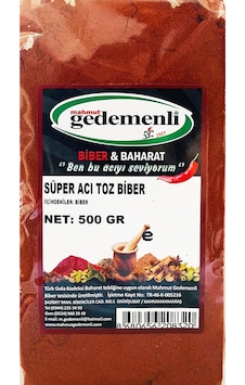 Mahmut Gedemenli Süper Acı Toz Biber 500 G Mahmut Gedemenli Süper Acı Toz Biber 500 G