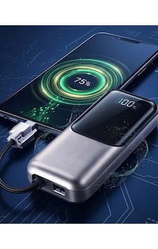 Type C Ve Lightning Destekli Yüksek Kapasiteli 13000 Mah 22.5w Powerbank Siyah Type C Ve Lightning Destekli Yüksek Kapasiteli 13000 Mah 22.5w Powerbank Siyah