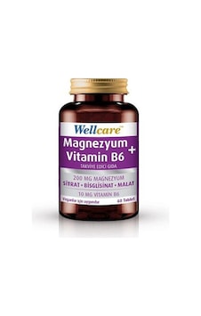 Wellcare Magnezyum Vitamin B6 Takviye Edici Gıda 60 Tablet Wellcare Magnezyum Vitamin B6 Takviye Edici Gıda 60 Tablet