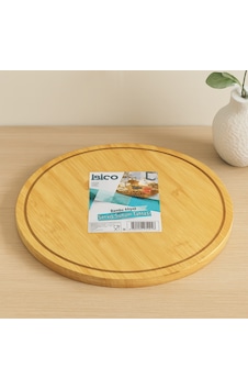 Yuvarlak 29.7 Cm Bambu Döner Sunum Tepsisi 360 Diğer