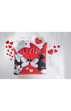 Taç Disney Minnie Mickey Lovely Pamuk Lisanslı Nevresim Takımı Taç Disney Minnie Mickey Lovely Pamuk Lisanslı Nevresim Takımı