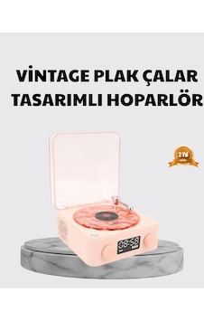 3-ü-1 Gece Işığı Bluetooth Hoparlör Ve Dijital Saat Plak Çalar Tasarımlı 3-ü-1 Gece Işığı Bluetooth Hoparlör Ve Dijital Saat Plak Çalar Tasarımlı