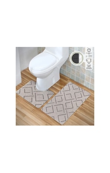Plato Halı Parantez 2'li Set Premium Banyo Takımı 50x60 Klozet - 60x100 Klozet Takımı Kahve Plato Halı Parantez 2'li Set Premium Banyo Takımı 50x60 Klozet - 60x100 Klozet Takımı Kahve