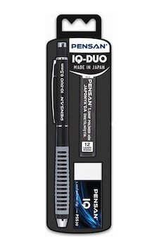 Iq Duo 0.5mm Mekanik Kurşun Kalem Seti - Siyah Çok Renkli Iq Duo 0.5mm Mekanik Kurşun Kalem Seti - Siyah Çok Renkli
