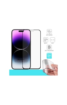 Microsonic Apple Uyumlu iPhone 14 Pro Max Seramik Matte Flexible Ekran Koruyucu Siyah Microsonic Apple Uyumlu iPhone 14 Pro Max Seramik Matte Flexible Ekran Koruyucu Siyah