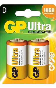Gp Gp13Au-2U2 Ultra Alkalin Büyük Boy D Pil 2'li