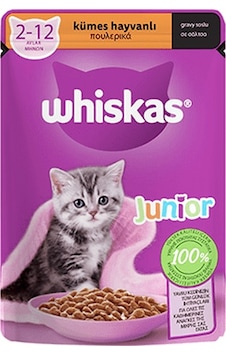 Whiskas Pouch Yavru Kümes Hayvanlı Yavru Kedi Maması 85 G Whiskas Pouch Yavru Kümes Hayvanlı Yavru Kedi Maması 85 G