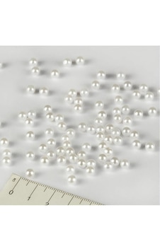4 Mm Beyaz Deliksiz Inci Boncuk Paketi - 25 Gr Yaklaşık 600-640 4 Mm Beyaz Deliksiz Inci Boncuk Paketi - 25 Gr Yaklaşık 600-640