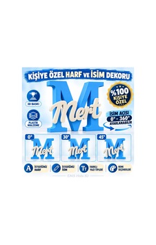 Kişiye Özel Harf Ve İsim Dekoru Kişiye Özel Harf Ve İsim Dekoru