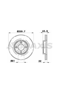 Braxis Ae0229 Ön Fren Disk Aynası Nissan Micra Mk4 Note Iı 1.2ı Df6430 Braxis Ae0229 Ön Fren Disk Aynası Nissan Micra Mk4 Note Iı 1.2ı Df6430