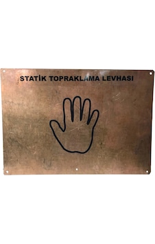 Statik Bakır Topraklama Levhası Statik Bakır Topraklama Levhası