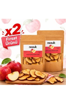 Nezuk Güneş Enerjisiyle Kurutulmuş Doğal Kırmızı Elma 2 x 100 G Nezuk Güneş Enerjisiyle Kurutulmuş Doğal Kırmızı Elma 2 x 100 G