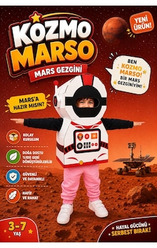 Kardinno Kozmo Marso Eğitici Oyuncak Karton Giyilebilir Çocuk Kostümü Etkinlik Parti Kostümü Çok Renkli Kardinno Kozmo Marso Eğitici Oyuncak Karton Giyilebilir Çocuk Kostümü Etkinlik Parti Kostümü Çok Renkli