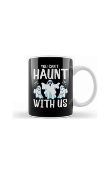 Haunted Mansion You Can't Haunt With Us Funny Ghosts Halloween Pun Kupa Bardak Porselen Karışık