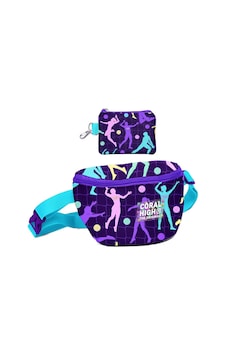Coral High Kız Çocuk Mor Voleybol Desenli Bel Çantası Ve Bozuk Para Cüzdanı Set Çok Renkli Coral High Kız Çocuk Mor Voleybol Desenli Bel Çantası Ve Bozuk Para Cüzdanı Set Çok Renkli