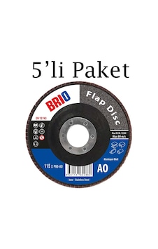 Brio Flap Disk 115xp60 Ao 5'li Paket Brio Flap Disk 115xp60 Ao 5'li Paket
