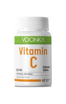 Voonka Vitamin C 62 Çiğneme Tableti