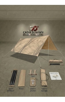 Çadır Dünyası Profesyonel Kamp Tentesi Tarp - 330x330 Cm, 8mm Demir Kazık Ve Komple Aksesuar Seti Çok Renkli Çadır Dünyası Profesyonel Kamp Tentesi Tarp - 330x330 Cm, 8mm Demir Kazık Ve Komple Aksesuar Seti Çok Renkli