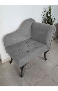 Yeni Model Ters Kol Tekli Köşe Koltuğu Josefin Bench Siyah Ayak Gri Yeni Model Ters Kol Tekli Köşe Koltuğu Josefin Bench Siyah Ayak Gri