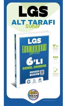 Lgs Alt Tarafı Sınav 6 Lı Genel Deneme Benim Hocam- Arı- Çanta Yayınları Ortak Denemesidir