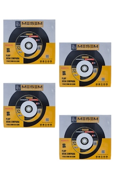 Meşem 4 Kutu 4x10 40 Adet Flap Disk Zımpara 115 X 22 Mm 80 Kum