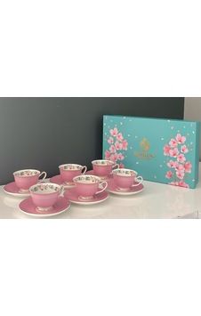 Roykıng Açık Pembe 6 Lı Kahve Fincanı Mix 90 Cc Roykıng Açık Pembe 6 Lı Kahve Fincanı Mix 90 Cc