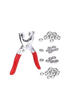 Metal Çıtçıt Pensesi Ve Düğme Seti Çok Renkli Metal Çıtçıt Pensesi Ve Düğme Seti Çok Renkli