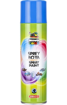 Nova Color Sprey Boya 200 Ml Mavi Diğer Nova Color Sprey Boya 200 Ml Mavi Diğer